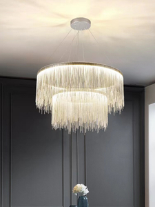 Modern Lamp Living Room Luxury Chandelier LED Home Iron Chain Bergamo Pendant Lighting