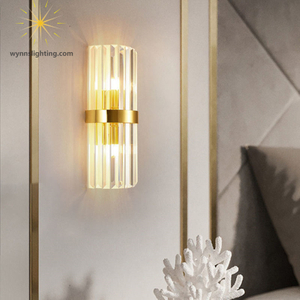 LED Wall Sconces Lighting Bedroom Living Room Crystal Wall Lamp Bedside Decor Wall Light