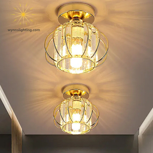 Modern Ceiling Lighting LED Light for Living Room Dining Bedroom Crystal Aisle Balcony Indoor Corridor Gold Ceil Lamp
