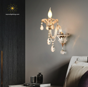 Crystal Wall Sconce Lighting Villa Home and Hotel Bracket Lighting Crystal Decoration Wall Lamp