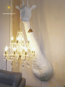 Giraffe in Love Chandelier Wall Lamp Fashion Luxury Lighting Bracket Lighting for Home and Villa Decoration