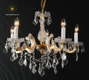Maria Theresa Chandelier Crystal Pendant Lighting European Pendant Lamp for Home Villa Hotel Decoration