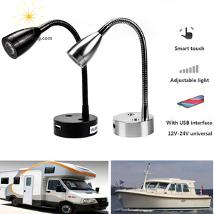 RV LED Reading Light Wall Lamp for RV with USB Charger Port