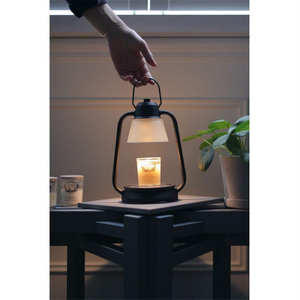 Retro Lantern Wax Candle Melting Warmer Light Home Decor Bedside Glass Desk Lamp Aromatherapy Burner Table Lamps for Bedroom