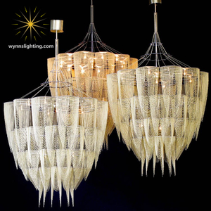 Bespoke Chandelier Lighting Indoor Hotel Lobby Project Light and Large Pendant Lamp