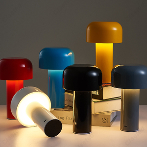 Italian Designer Mushroom Table Light Portable Wireless Touch Rechargeable Decor USB Bedside Desktop Lamp